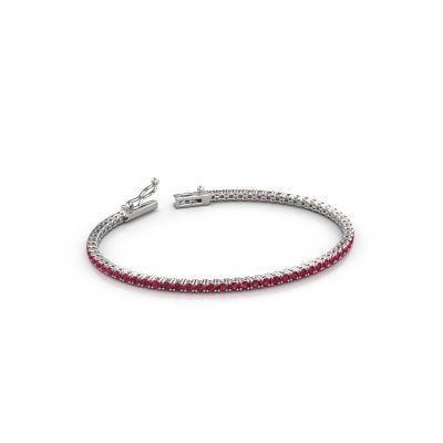 Tennis bracelet Shirley 2.0 585 ruby white gold 2 mm