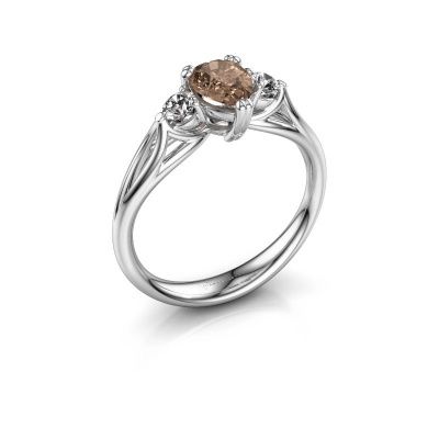 Verlobungsring Amie per 585 Weißgold Braun Diamant 0.85 crt