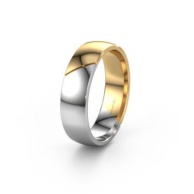 Wedding ring WH1200M26AP 585 white gold ±0.20x0.07 in