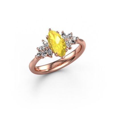 Verlobungsring Fiona MRQ 585 Roségold Gelb Saphir 10x5 mm