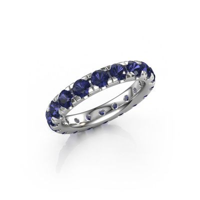 Stackable ring Jackie 3.4 950 platinum sapphire 3.4 mm
