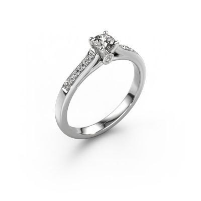 Engagement ring Valorie RND 2 950 platinum diamond 0.38 crt