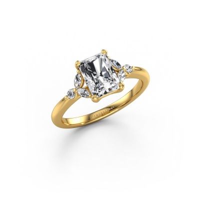 Engagement ring Megan RAD 585 gold diamond 1.50 crt