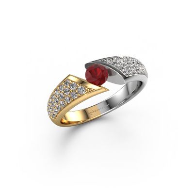 Engagement ring Hojalien 3 585 gold ruby 4.2 mm