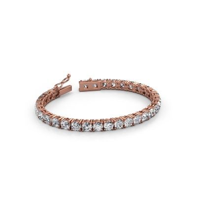 Bracelet tennis Shirley 5.0 diamond 585 or rose 15.50 crt