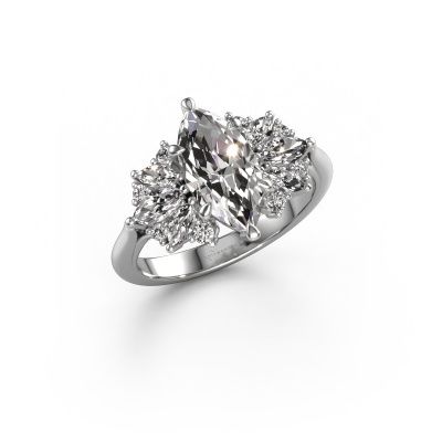 Engagement ring Jaimie 585 white gold lab grown diamond 2.344 crt