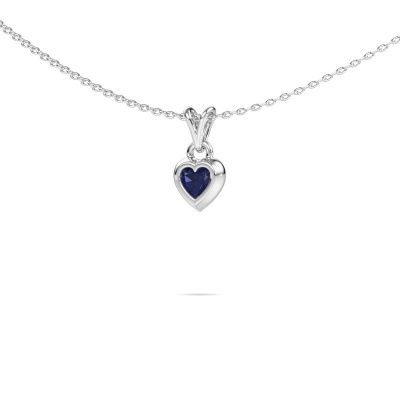 Pendant Charlotte Heart 585 white gold sapphire 4 mm
