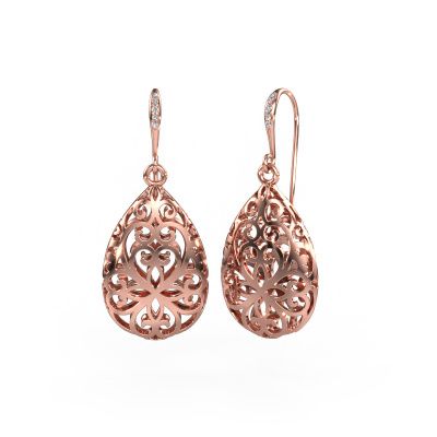 Pendants d'oreilles Idalia 1 585 or rose diamant 0.033 crt