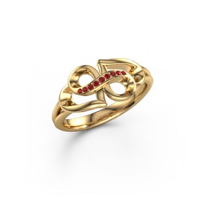 Ring Rowie 585 gold ruby 0.9 mm