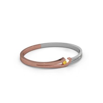 Bangle Yentl 585 rose gold yellow sapphire 3.7 mm