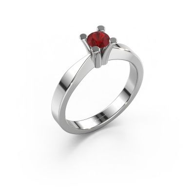 Verlobungsring Ichelle 1 950 Platin Rubin 4.2 mm