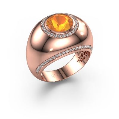 Ring Roxann 585 rose gold citrin 8 mm