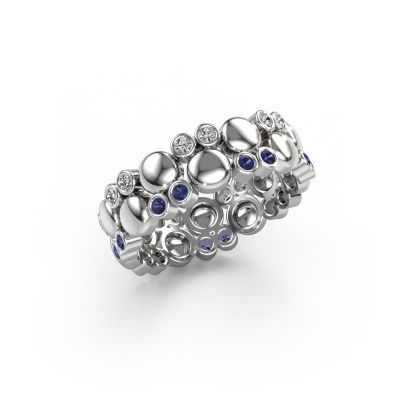 Ring Joanne 585 white gold sapphire 1.4 mm