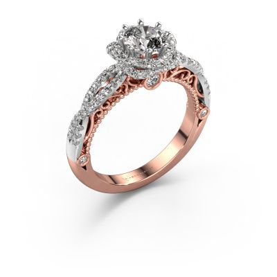 Engagement ring Lysanne 585 rose gold diamond 1.050 crt