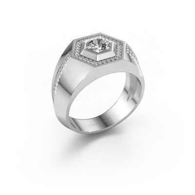Men's ring Sjoerd 950 platinum zirconia 4.7 mm