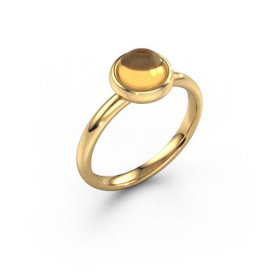 Ring Blossom 585 gold citrin 5 mm