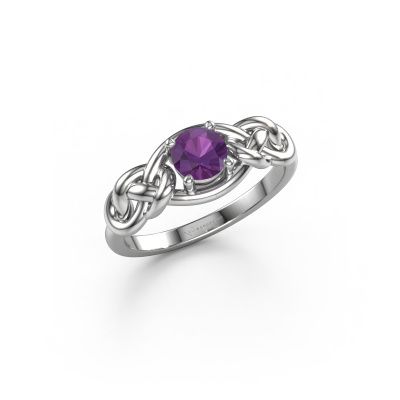 Ring Zoe 585 Weißgold Amethyst 5 mm