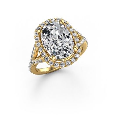 Engagement ring Kimber CSH 585 gold lab grown diamond 5.68 crt
