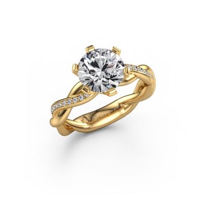 Engagement ring Page 585 gold lab grown diamond 2.00 crt