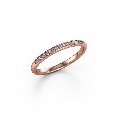 Vorsteckring SR20B2H 585 Roségold Diamant 0.08 crt