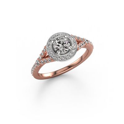 Engagement ring Pamela RND 585 rose gold diamond 0.677 crt