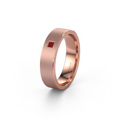 Ehering WH0101L15BMSQ 585 Roségold Rubin ±5x2 mm