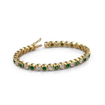 Tennis bracelet Bianca 4 mm 585 gold emerald 4 mm