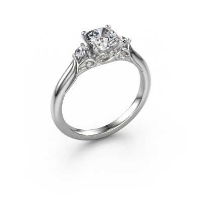 Verlovingsring Laurian CUS 585 witgoud lab-grown diamant 1.16 crt