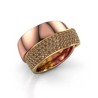 Ring Danna 585 Roségold Braun Diamant 1.425 crt