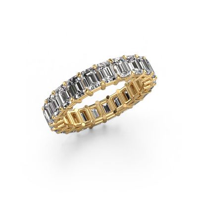 Ring Heddy EME 4x3 585 gold diamond 4.40 crt