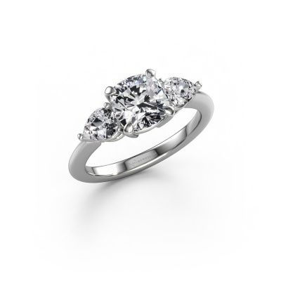 Engagement ring Chanou CUS 950 platinum diamond 2.58 crt
