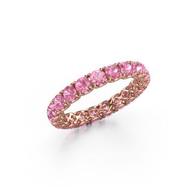 Bague superposable Estee 2.9 585 or rose saphir rose 2.9 mm