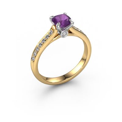 Verlovingsring Valorie cus 2 585 goud amethist 5.5 mm
