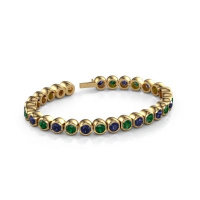 Tennis bracelet Bianca 5 mm 585 gold emerald 5 mm