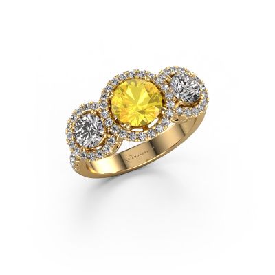 Ring Lacie 585 gold yellow sapphire 6.5 mm
