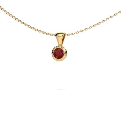 Pendant Lieke 585 gold ruby 4 mm