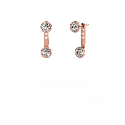 Boucles d'oreilles Halle 585 or rose diamant 1.00 crt
