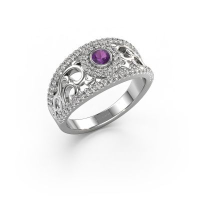 Ring Lavona 950 platinum amethyst 3.4 mm