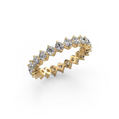 Stackable ring Janie 2.7mm 585 gold lab grown diamond 1.76 crt