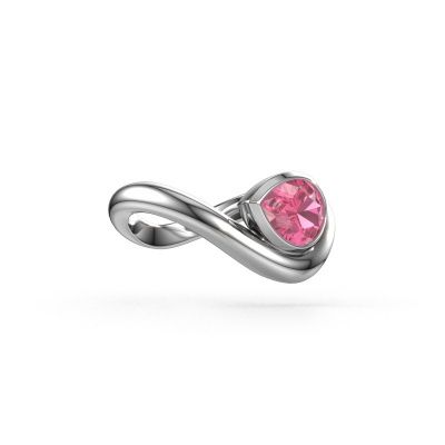 Ring Lena 950 platinum pink sapphire 8x6 mm