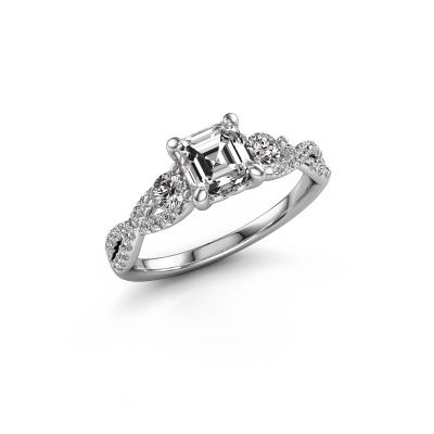 Bague de fiançailles Marilou ASC 585 or blanc diamant 1.360 crt