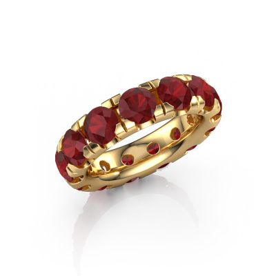 Stackable ring Jackie 5.0 585 gold ruby 5 mm