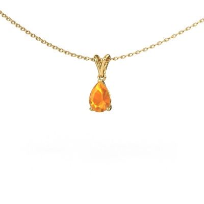 Anhänger Sam PER 585 Gold Citrin 7x5 mm