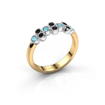 Ring Kayleigh 585 Gold Blau Topas 2.4 mm