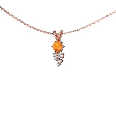 Pendant Royce 585 rose gold citrin 4 mm