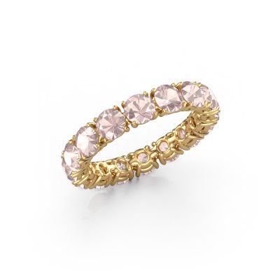 Stackable ring Vivienne 4.0 585 gold morganite champagne 4 mm
