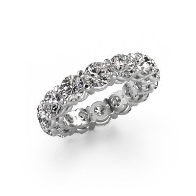 Stackable ring Michelle full 4.7 585 white gold diamond 6.00 crt