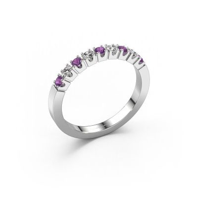 Ring Dana 9 585 white gold amethyst 2 mm