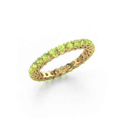 Stackable ring Michelle full 2.4 585 gold peridot 2.4 mm