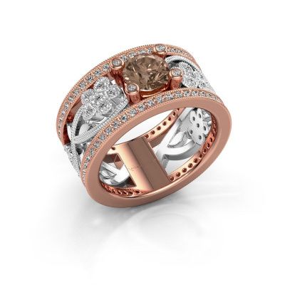 Ring Severine 585 Roségold Braun Diamant 1.405 crt